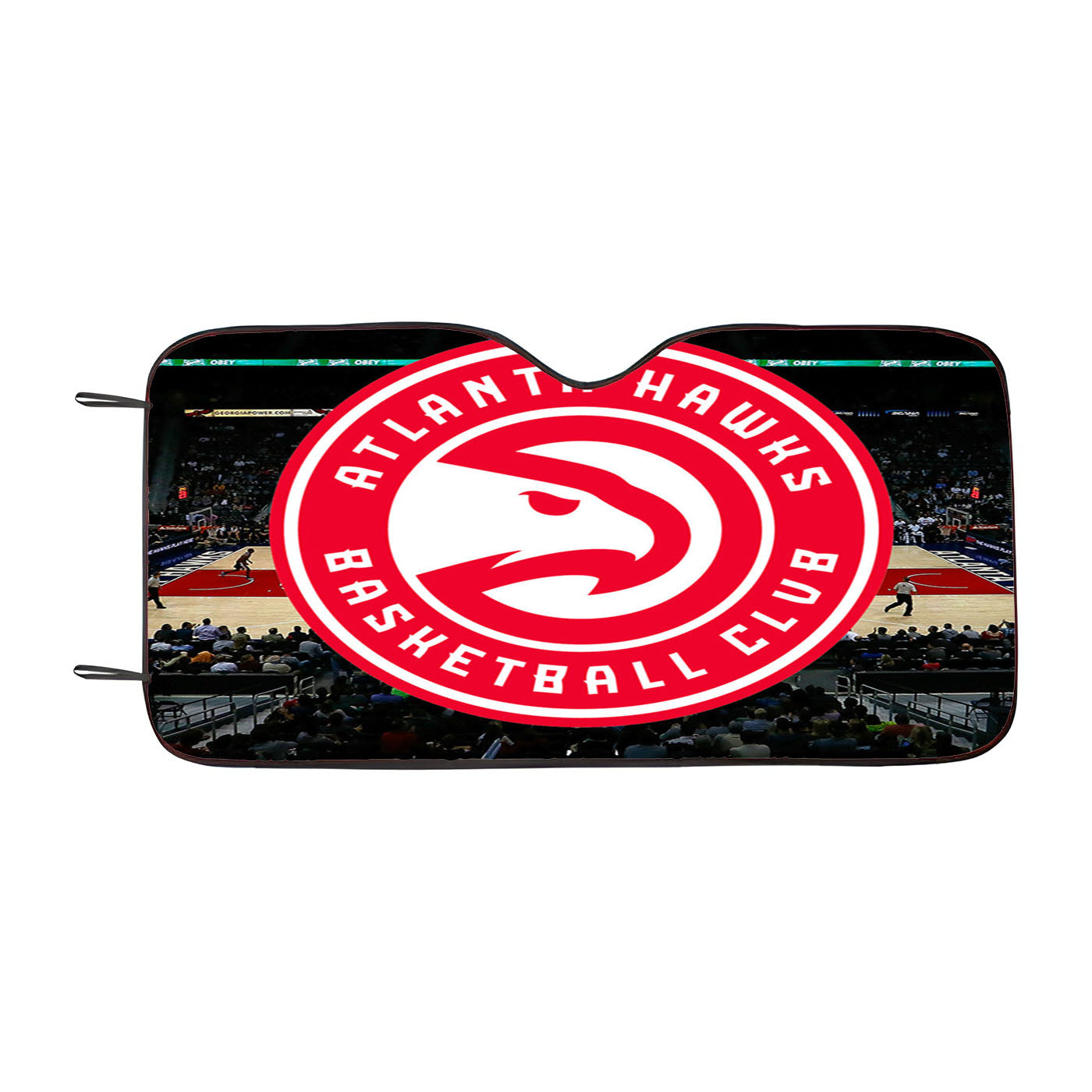 Top Atlanta Hawks Court Wallpaper Car Auto Sun Shade Windshield Cover