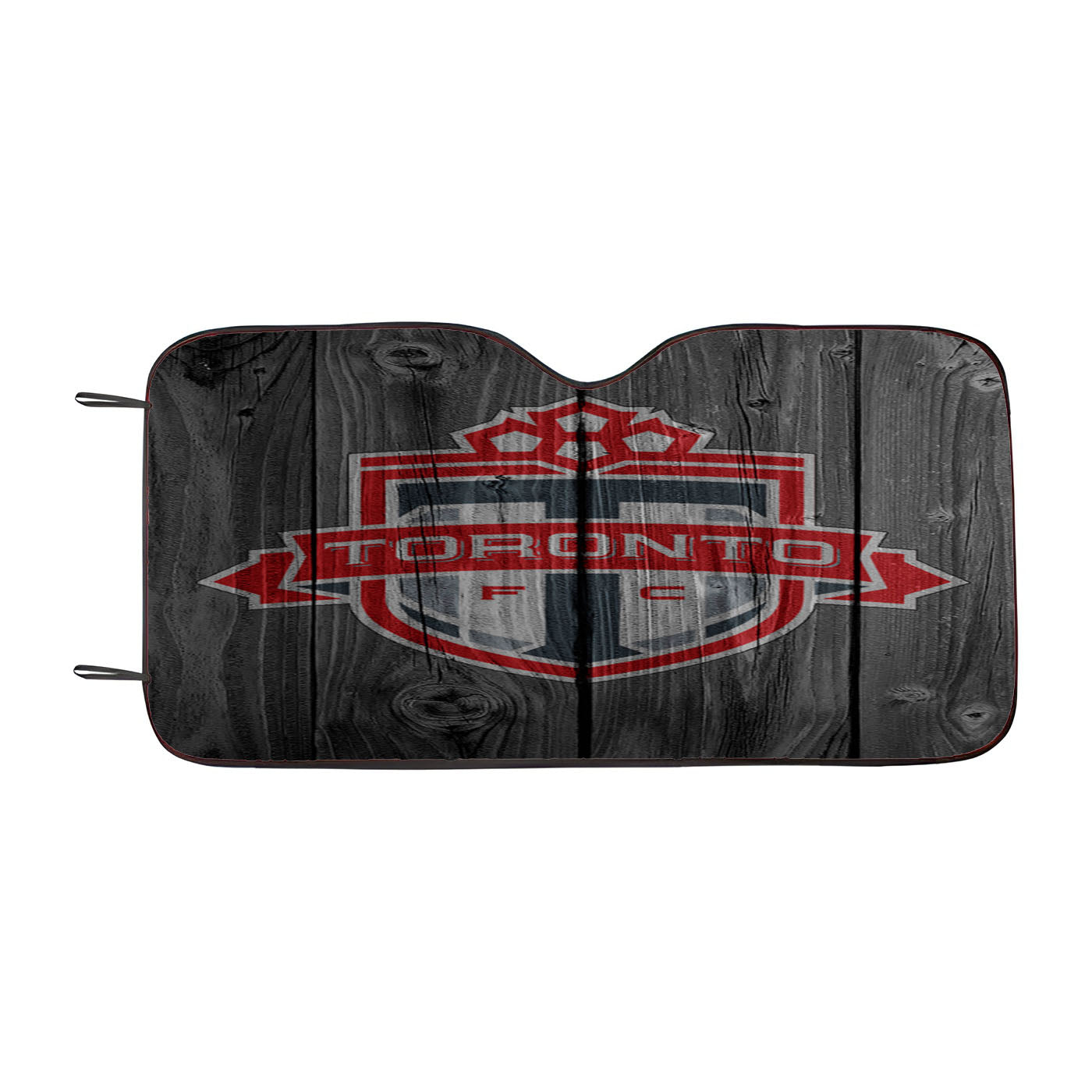 Toronto Fc Soccer Logo Dark Wood Wallpaper Car Auto Sun Shade Windshield Cover