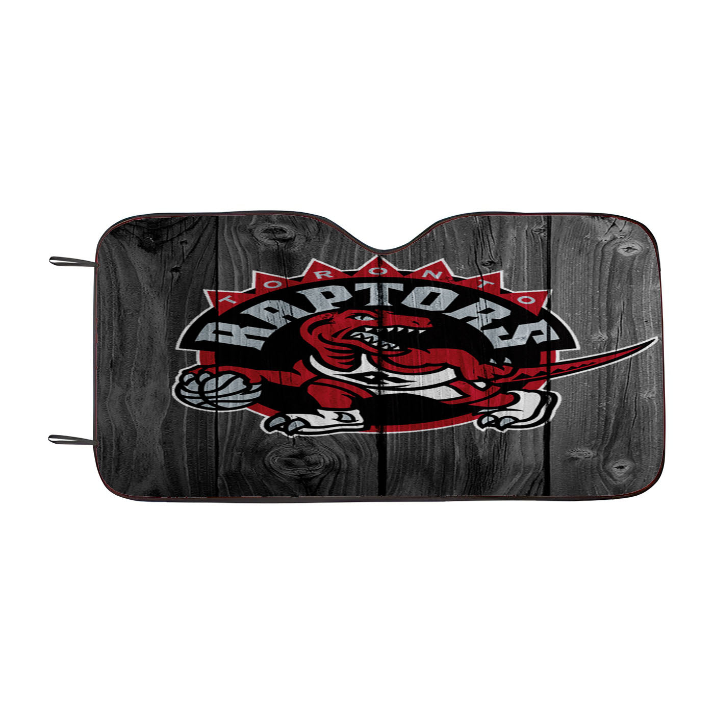 Toronto Raptors Nba Logo Dark Wood Wallpaper Car Auto Sun Shade Windshield Cover