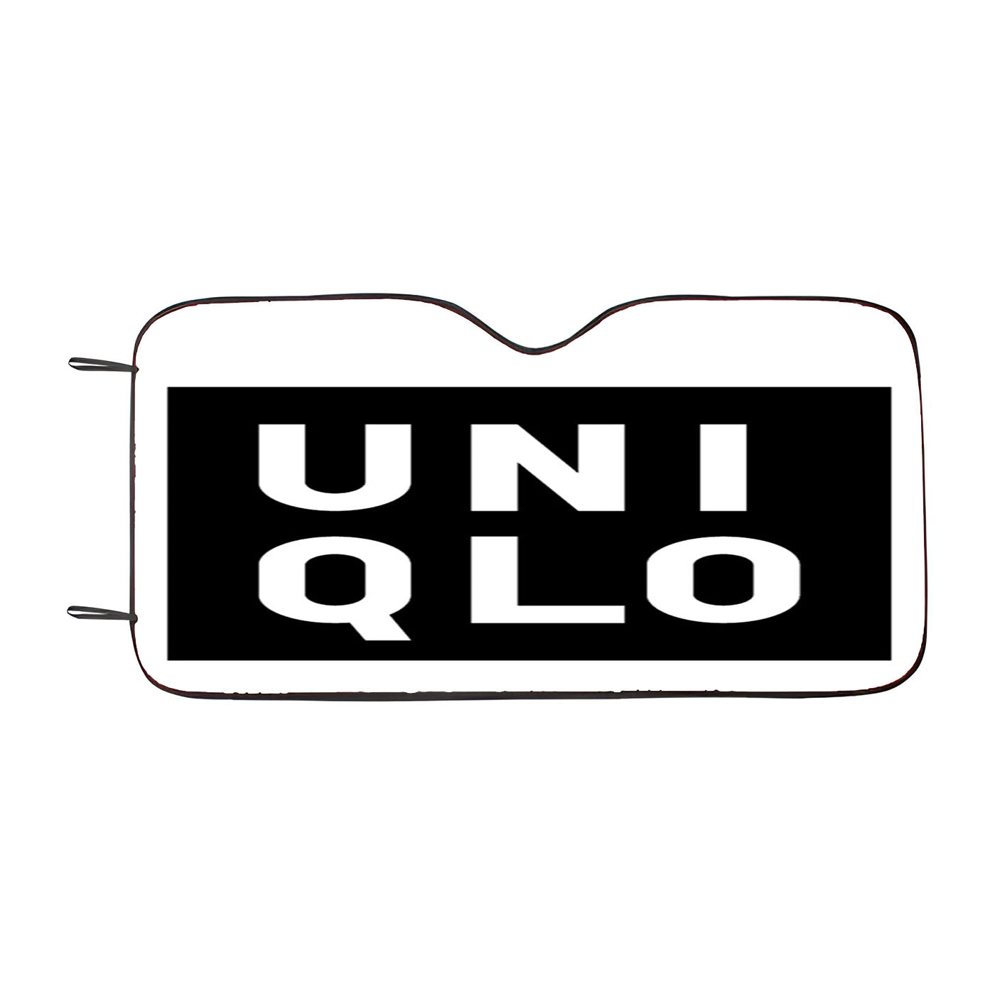 Uniqlo Logo Black Car Auto Sun Shade Windshield Cover