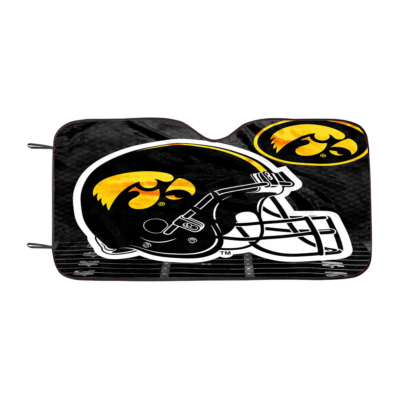 University Of Iowa Hawkeyes Black Car Auto Sun Shade Windshield Cover