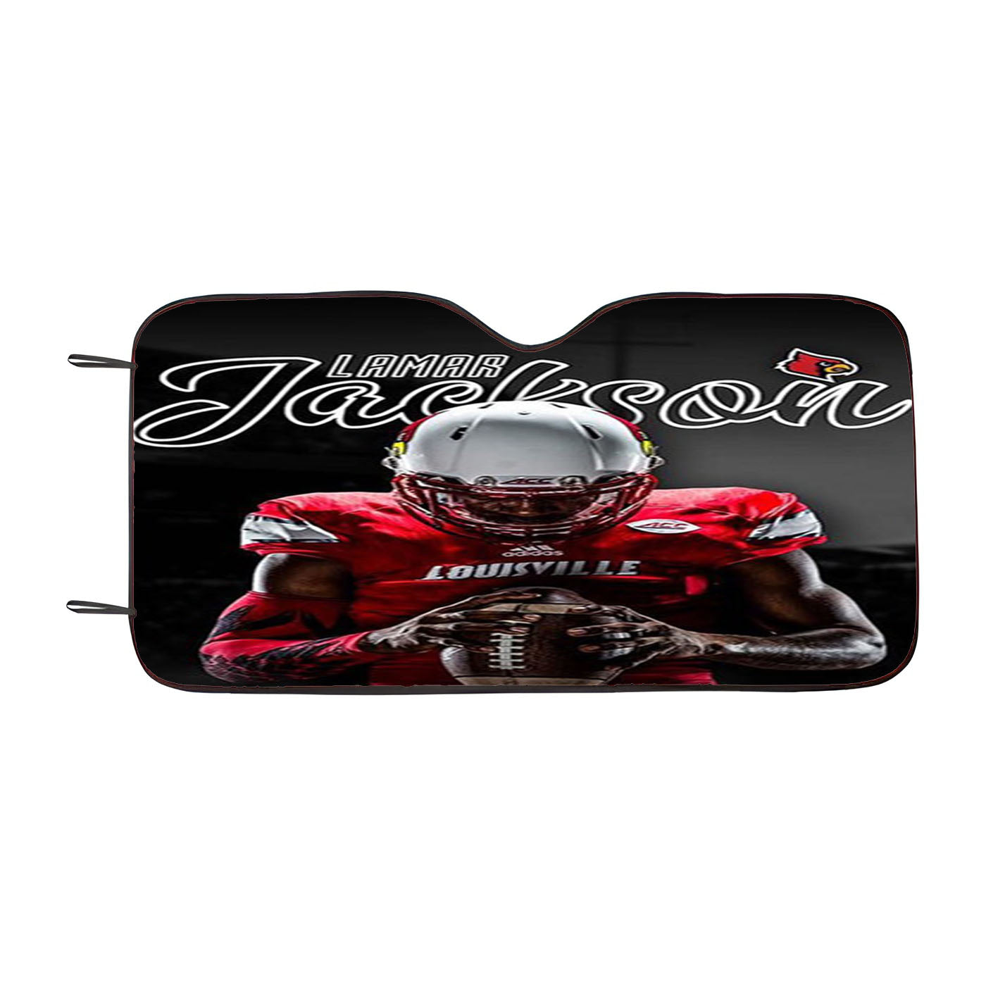 University Of Louisville Lamar Jackson Car Auto Sun Shade Windshield Cover