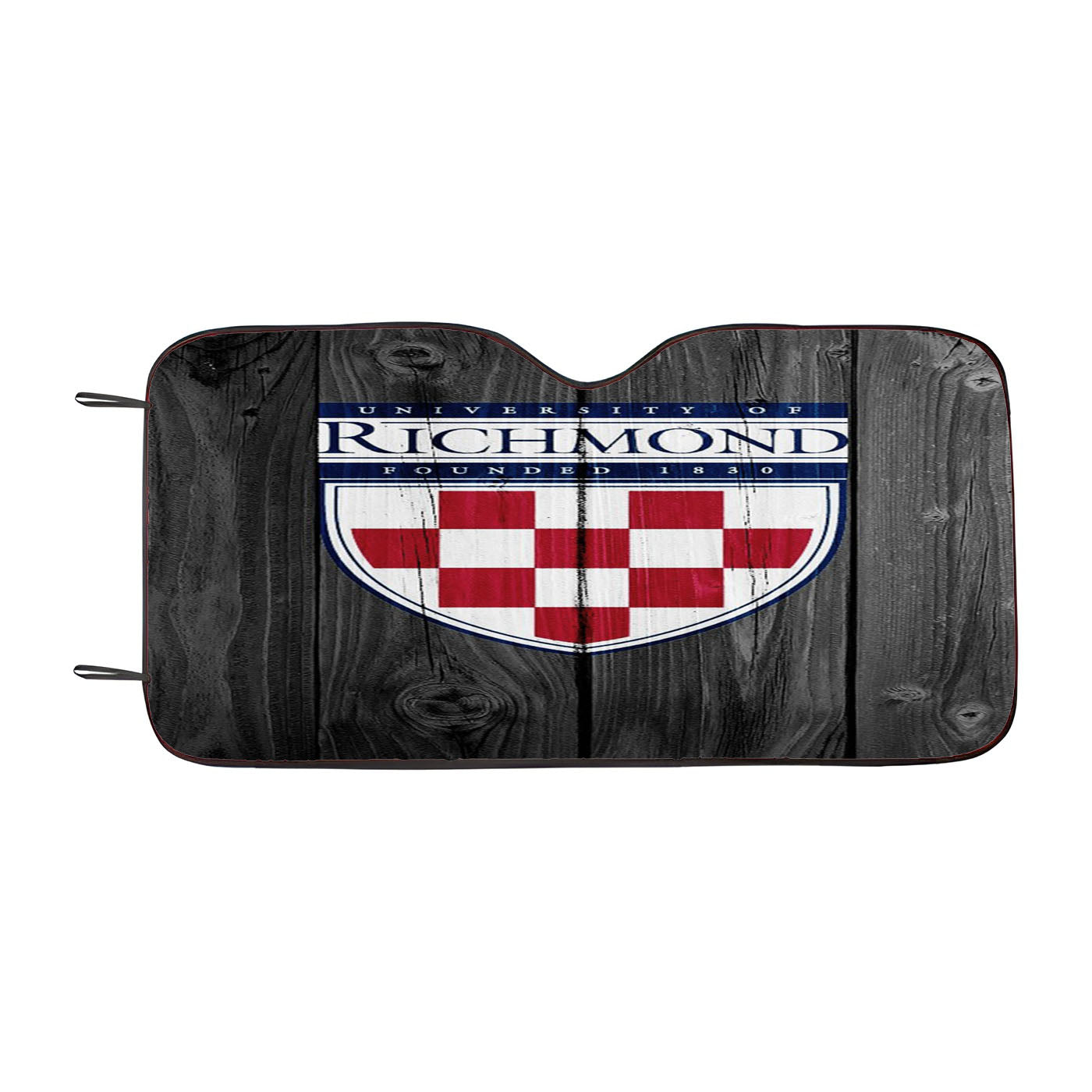 University Of Richmond Logo Dark Wood Wallpaper Car Auto Sun Shade Windshield Cover