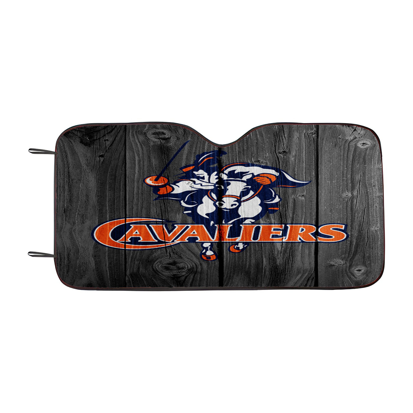 University Of Virginia Cavaliers Logo Dark Wood Wallpaper Car Auto Sun Shade Windshield Cover