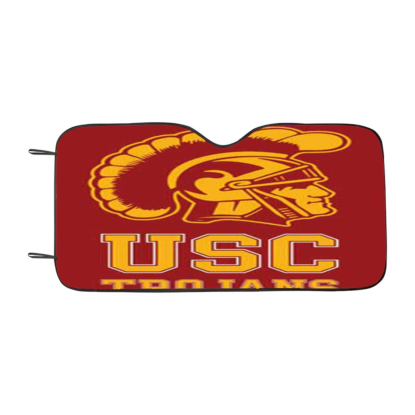 Usc Trojans Logo On Red Car Auto Sun Shade Windshield Cover