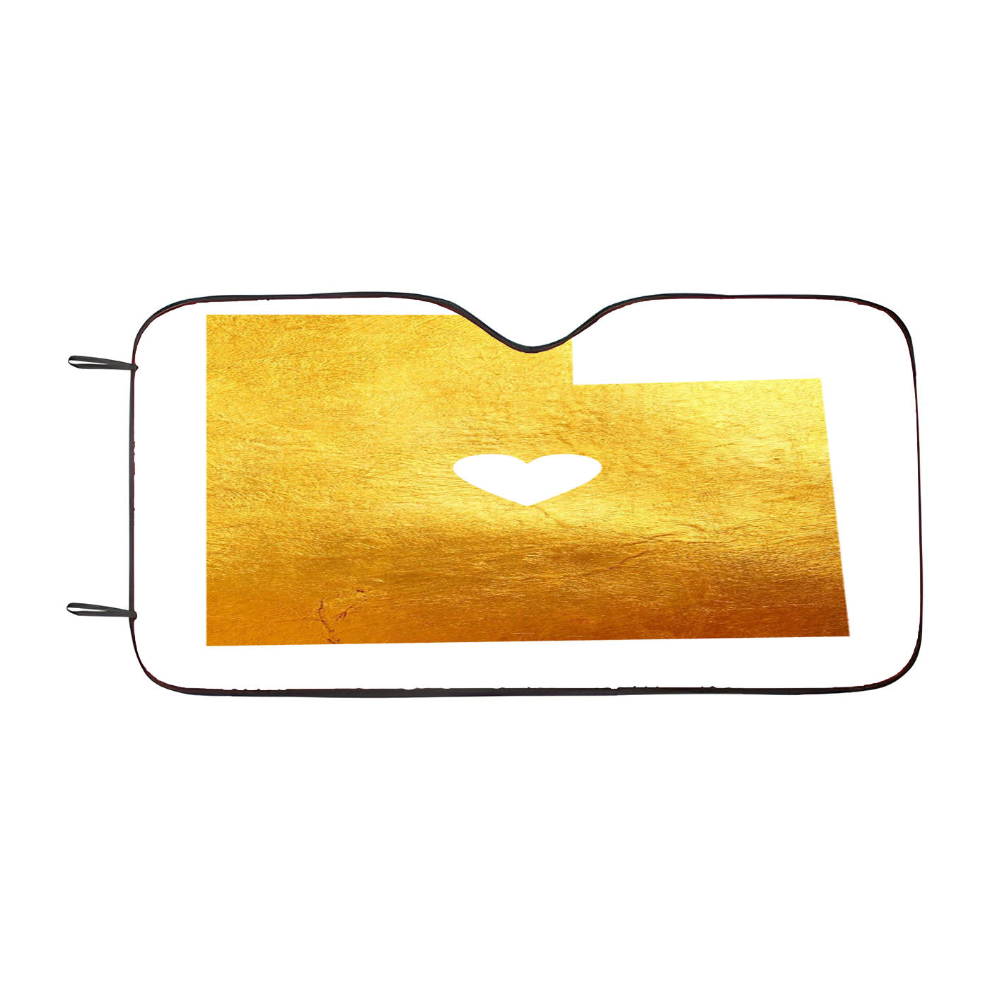 Utah Golden States Map Car Auto Sun Shade Windshield Cover
