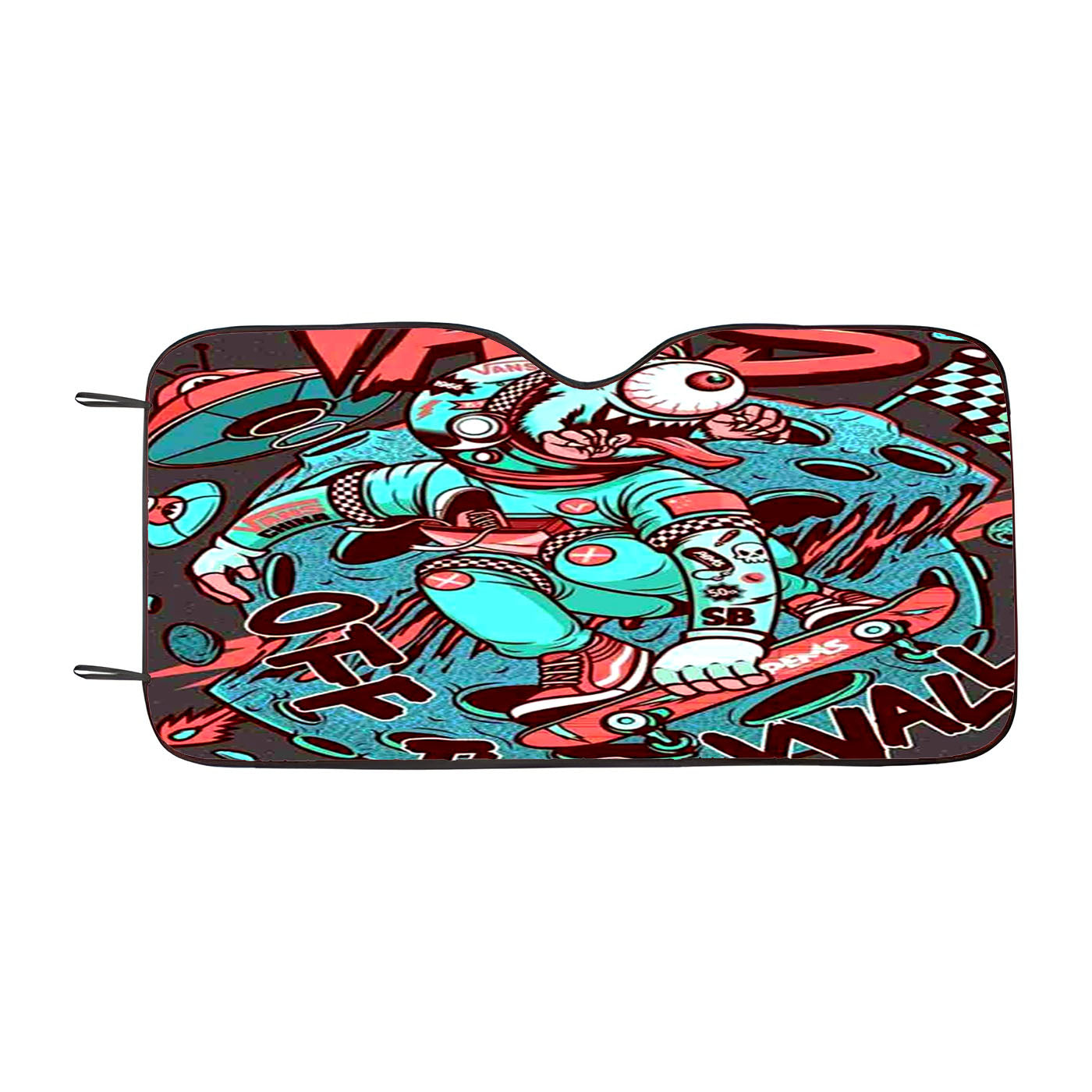 Vans Art Pink Blue Car Auto Sun Shade Windshield Cover