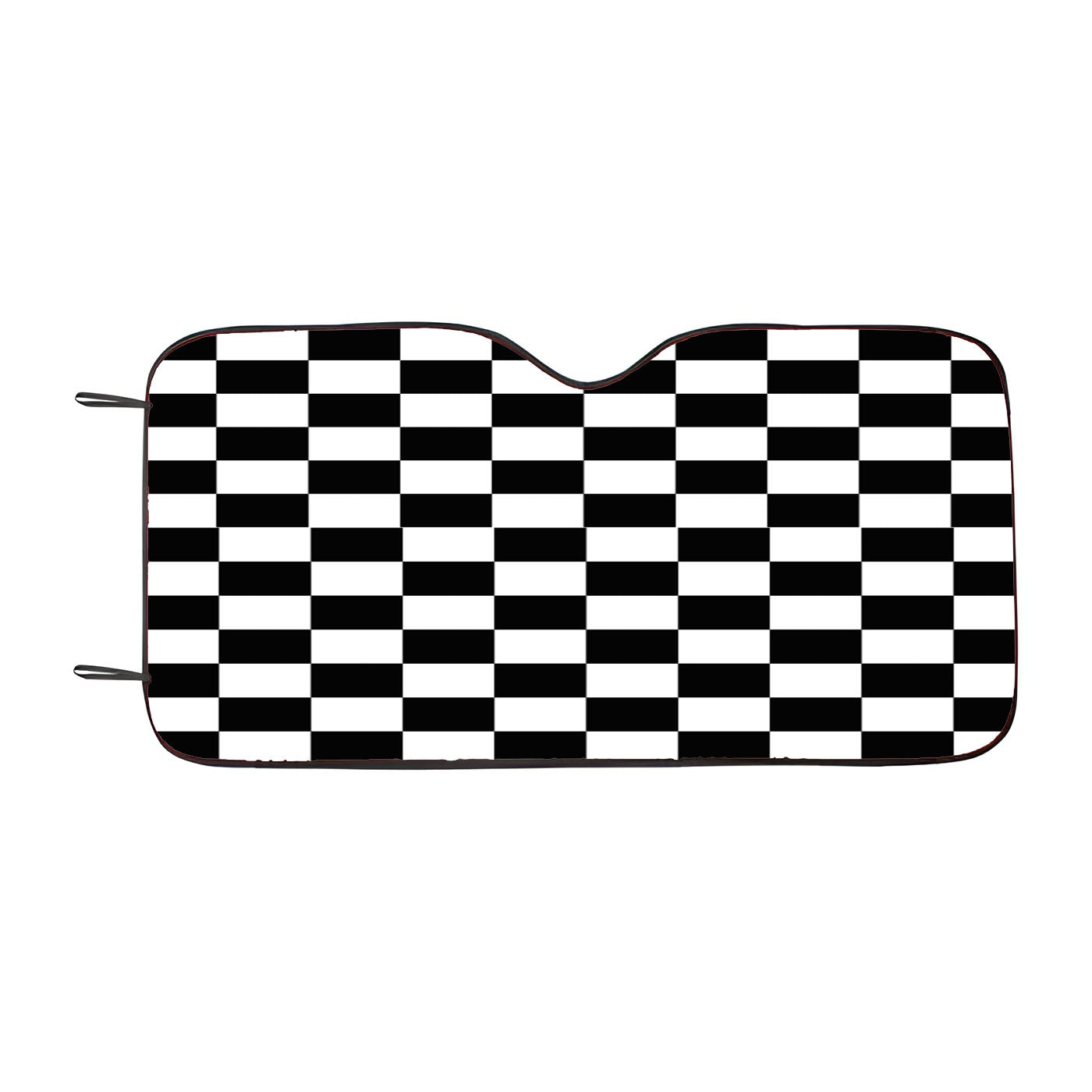 Vans Black And White Squares Car Auto Sun Shade Windshield Cover