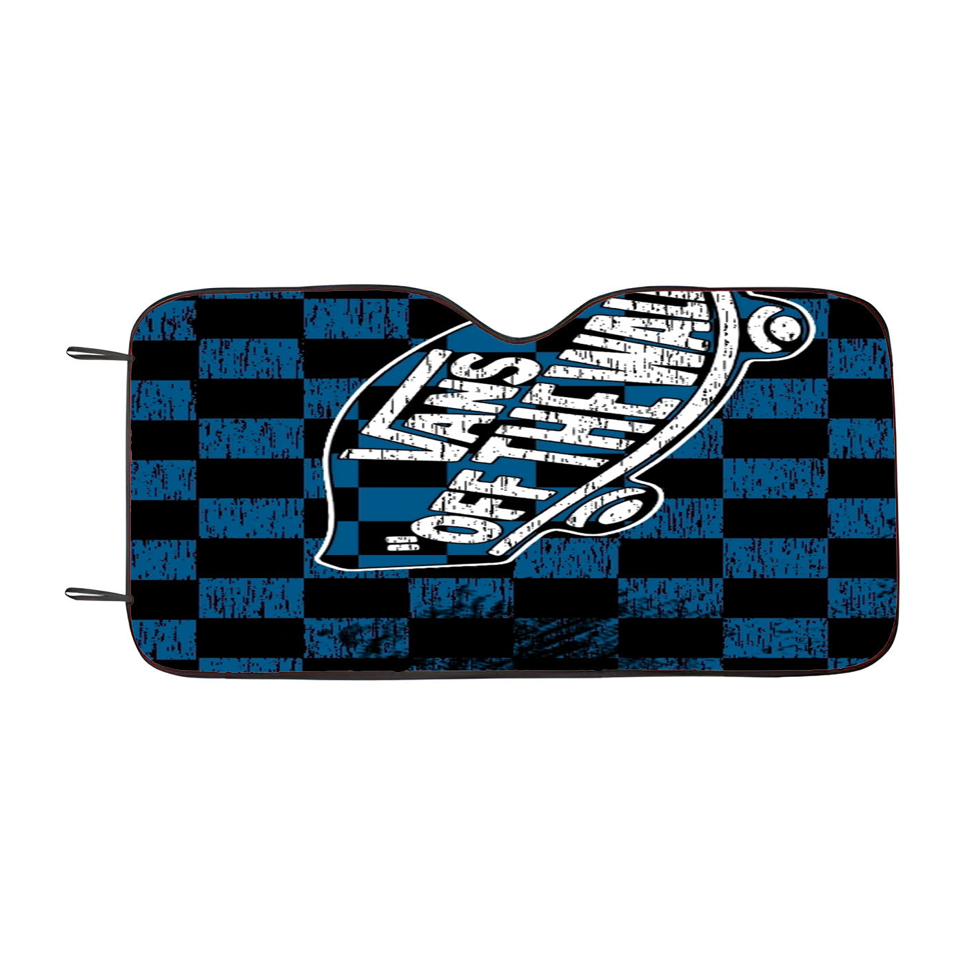 Vans Logo Black Blue Square Car Auto Sun Shade Windshield Cover