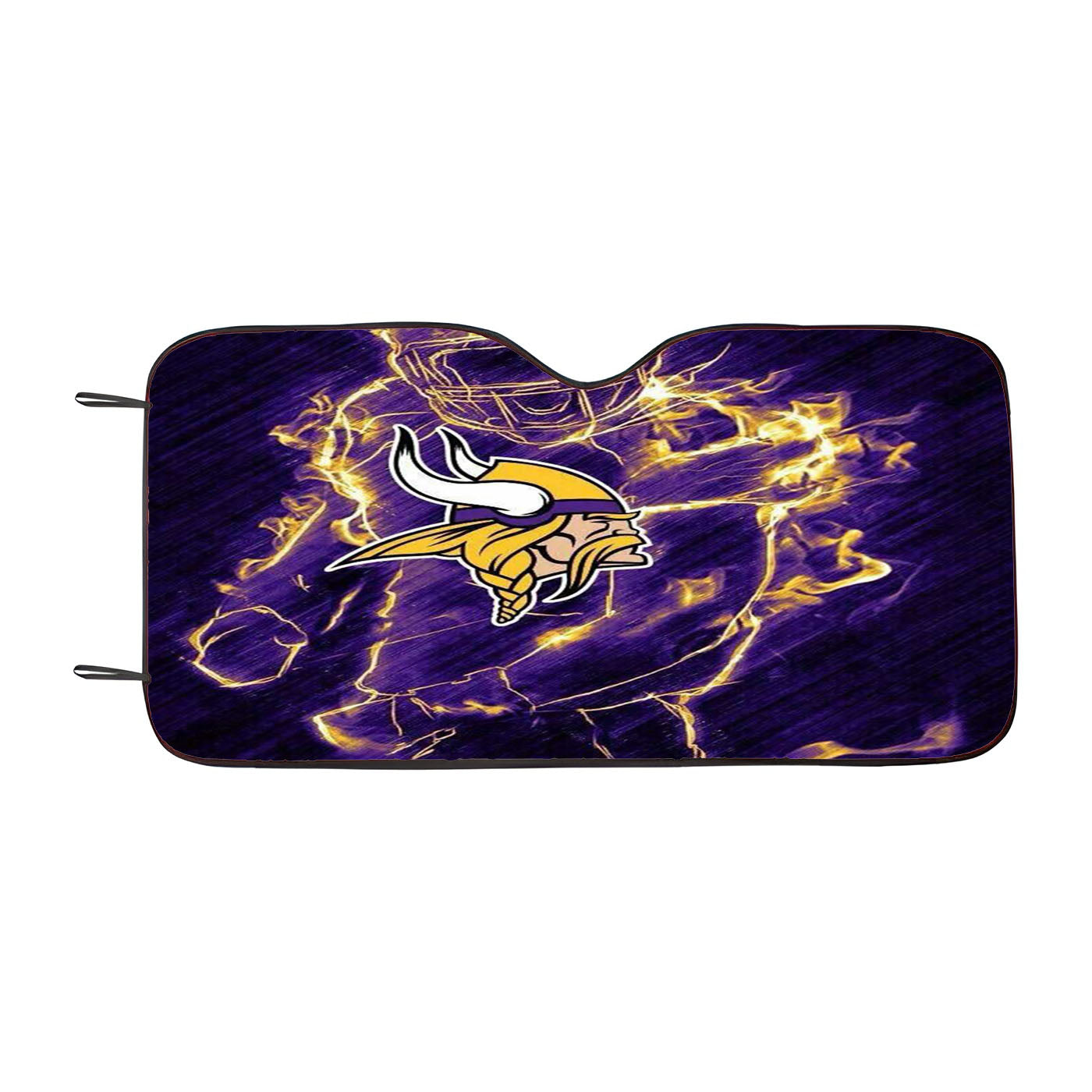 Vikings On Fire Car Auto Sun Shade Windshield Cover