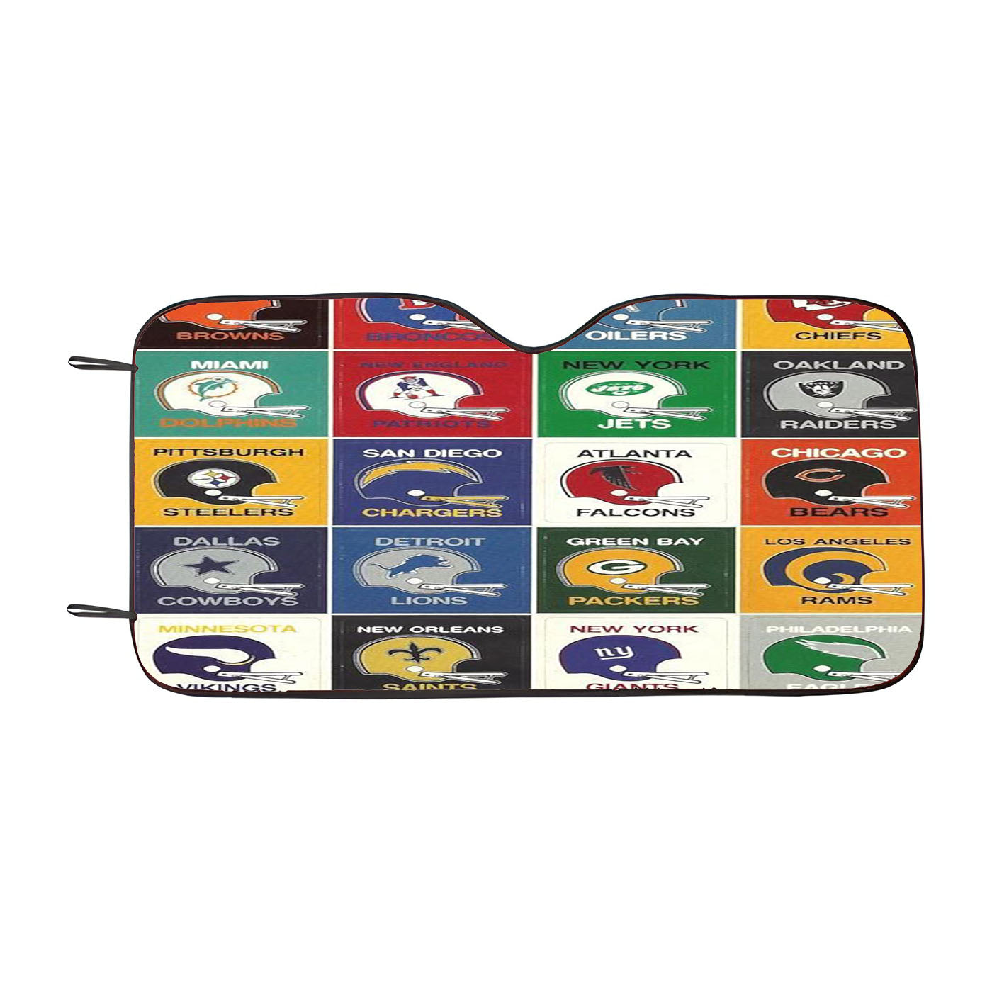 Vintage 70S Nfl Football Helmet Car Auto Sun Shade Windshield Cover