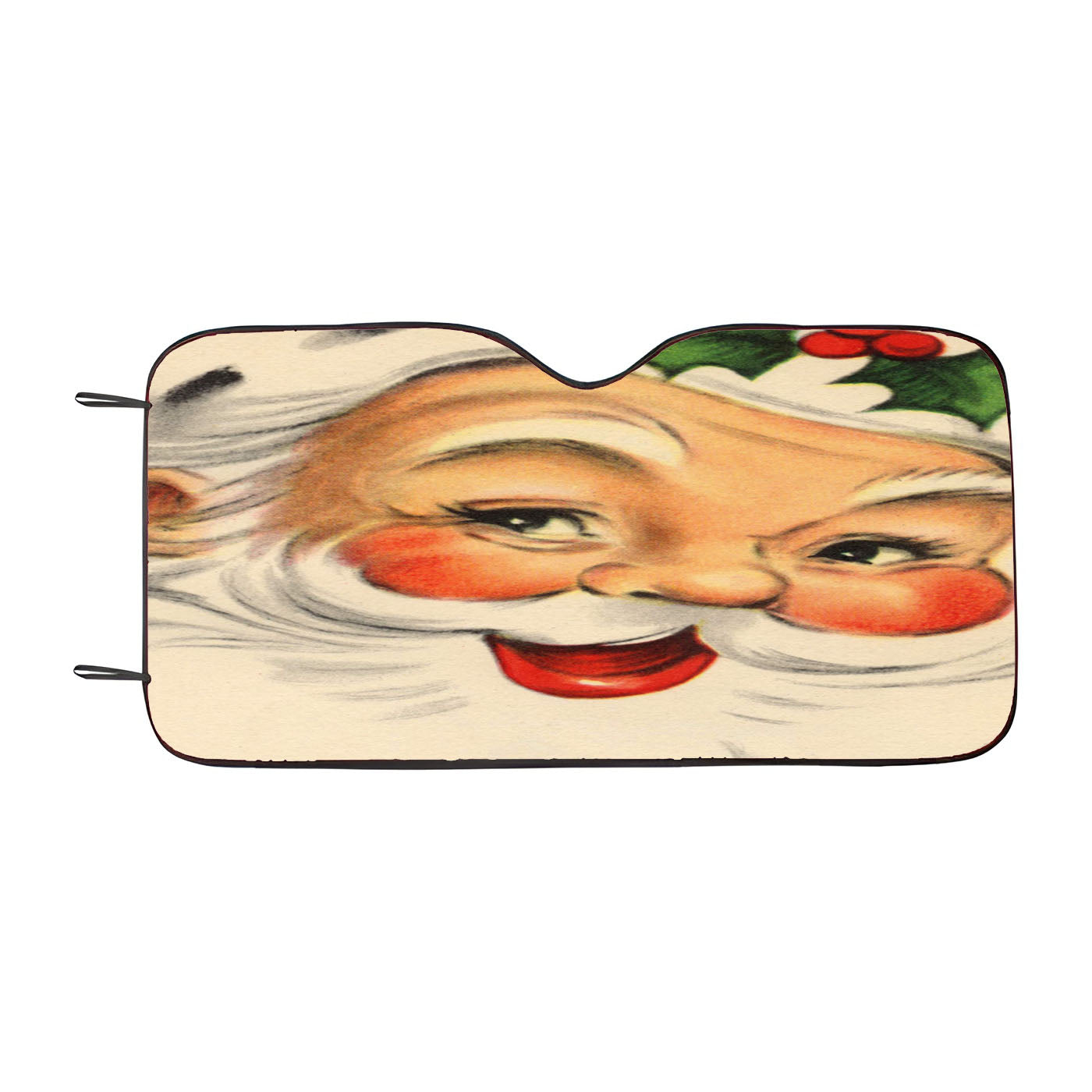 Vintage Santa Claus 1 Car Auto Sun Shade Windshield Cover