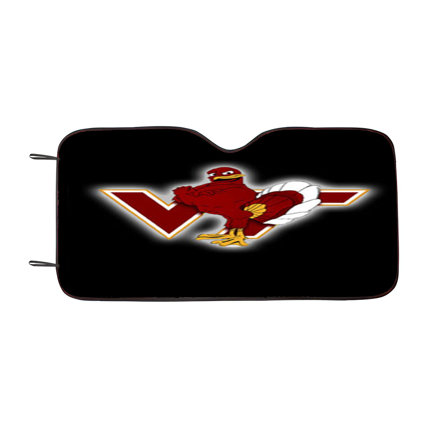 Virginia Tech Black Car Auto Sun Shade Windshield Cover