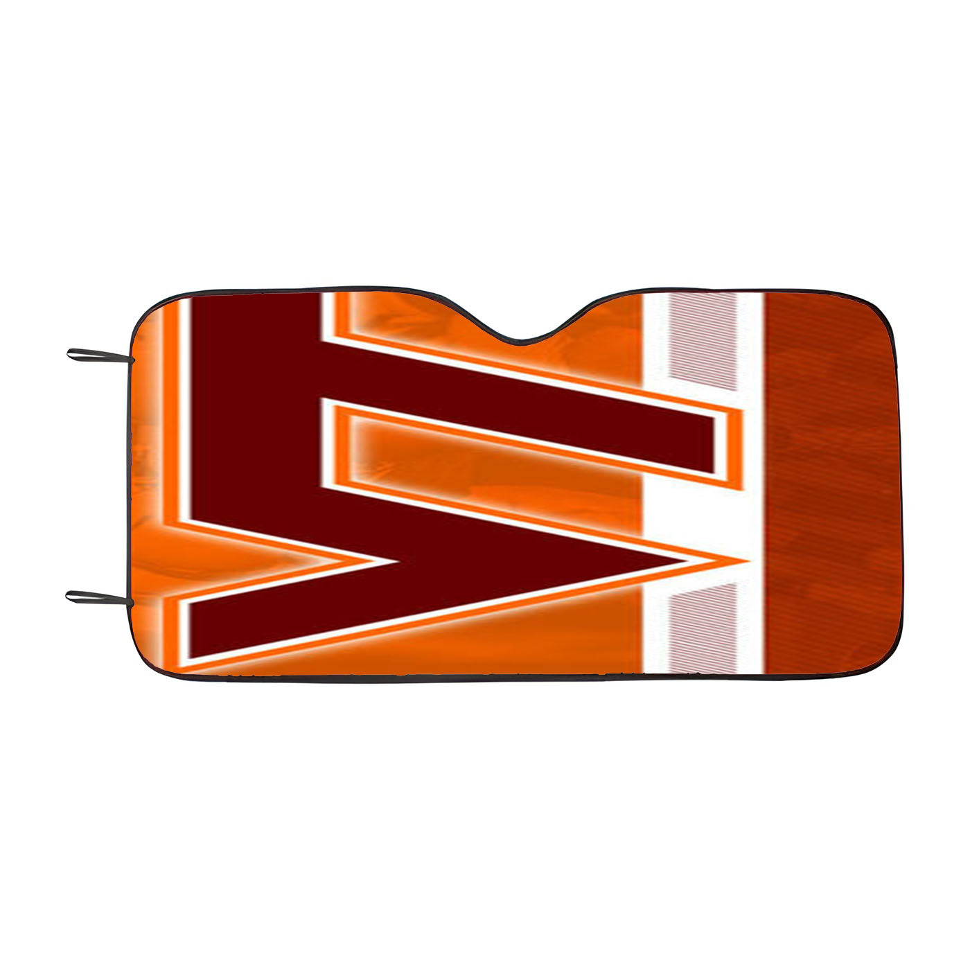 Virginia Tech Stripe Car Auto Sun Shade Windshield Cover