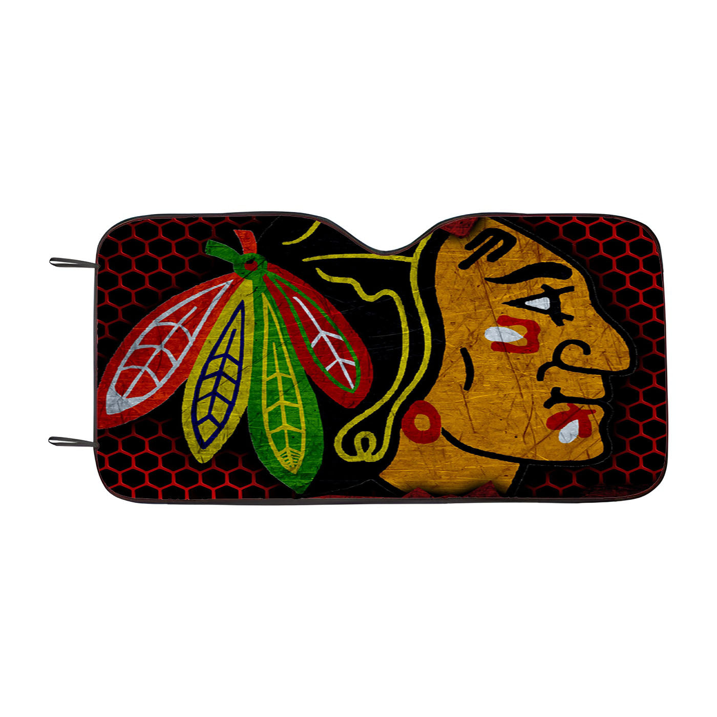 Wallpaper Sport Logo Nhl Hockey Chicago Blackhawks Car Auto Sun Shade Windshield Cover