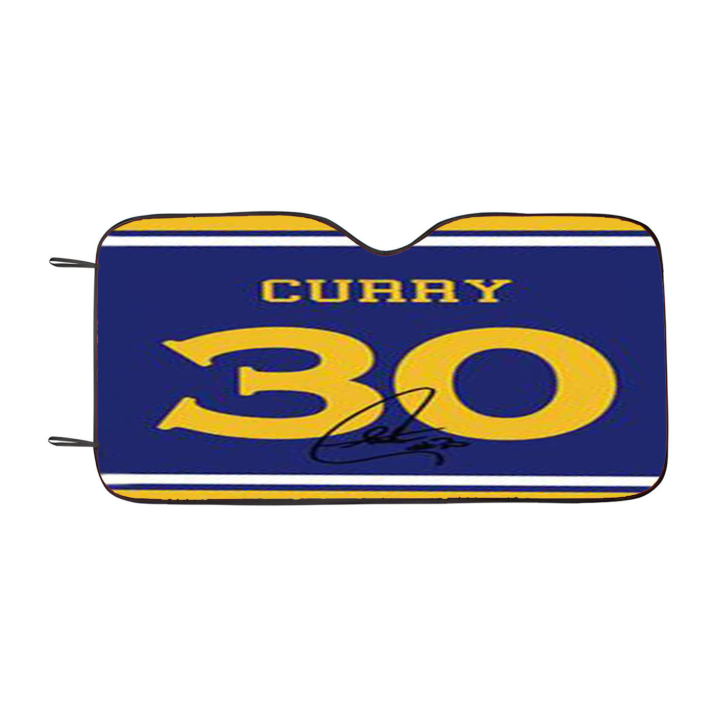 Warriors Stephen Curry Jersey Car Auto Sun Shade Windshield Cover