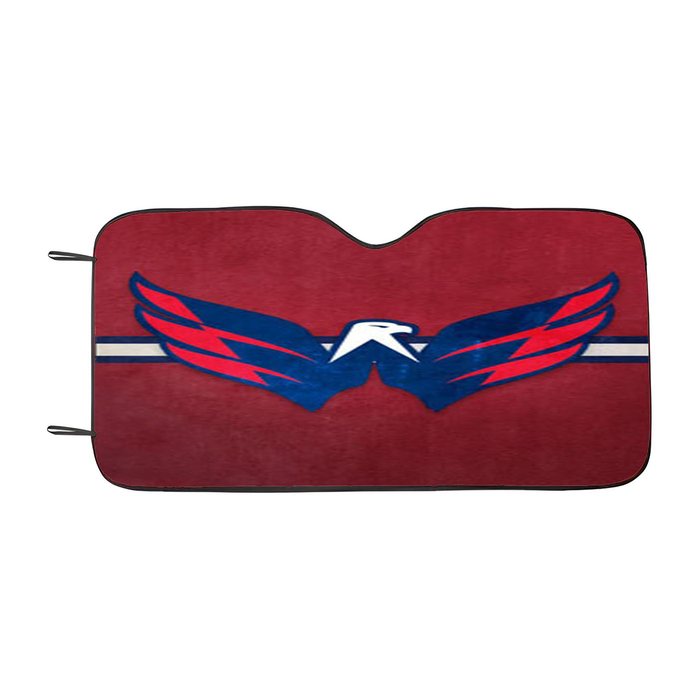Washington Capitals Stripe Car Auto Sun Shade Windshield Cover