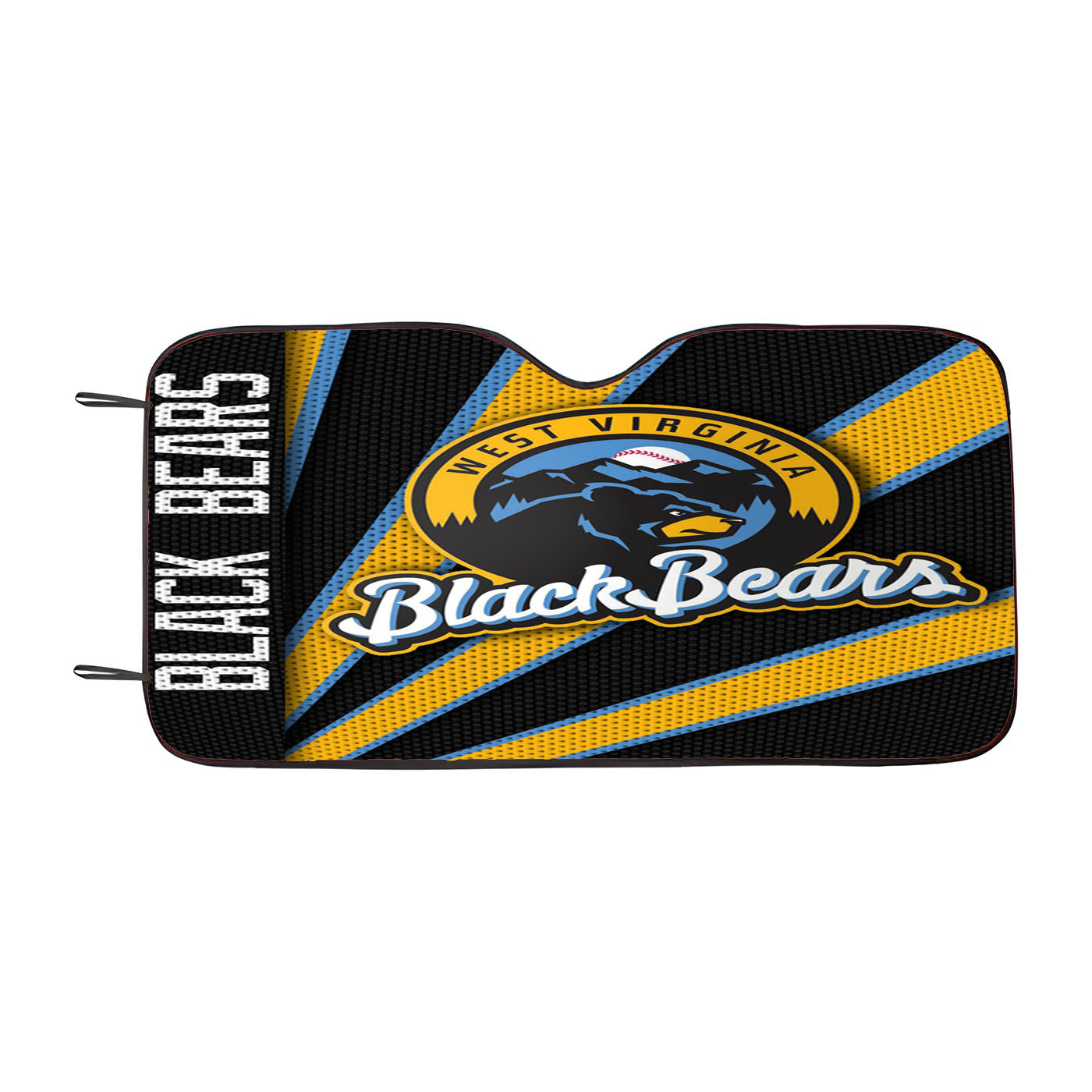 West Virginia Black Bears Stripe Wallpaper Car Auto Sun Shade Windshield Cover