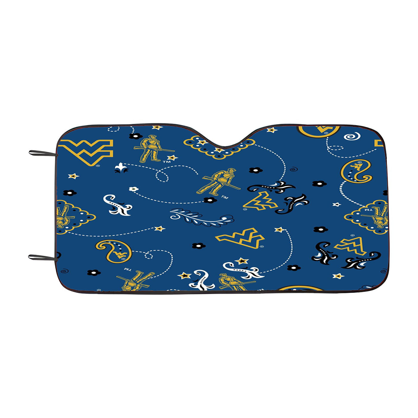West Virginia Blue Winter Pattern Car Auto Sun Shade Windshield Cover