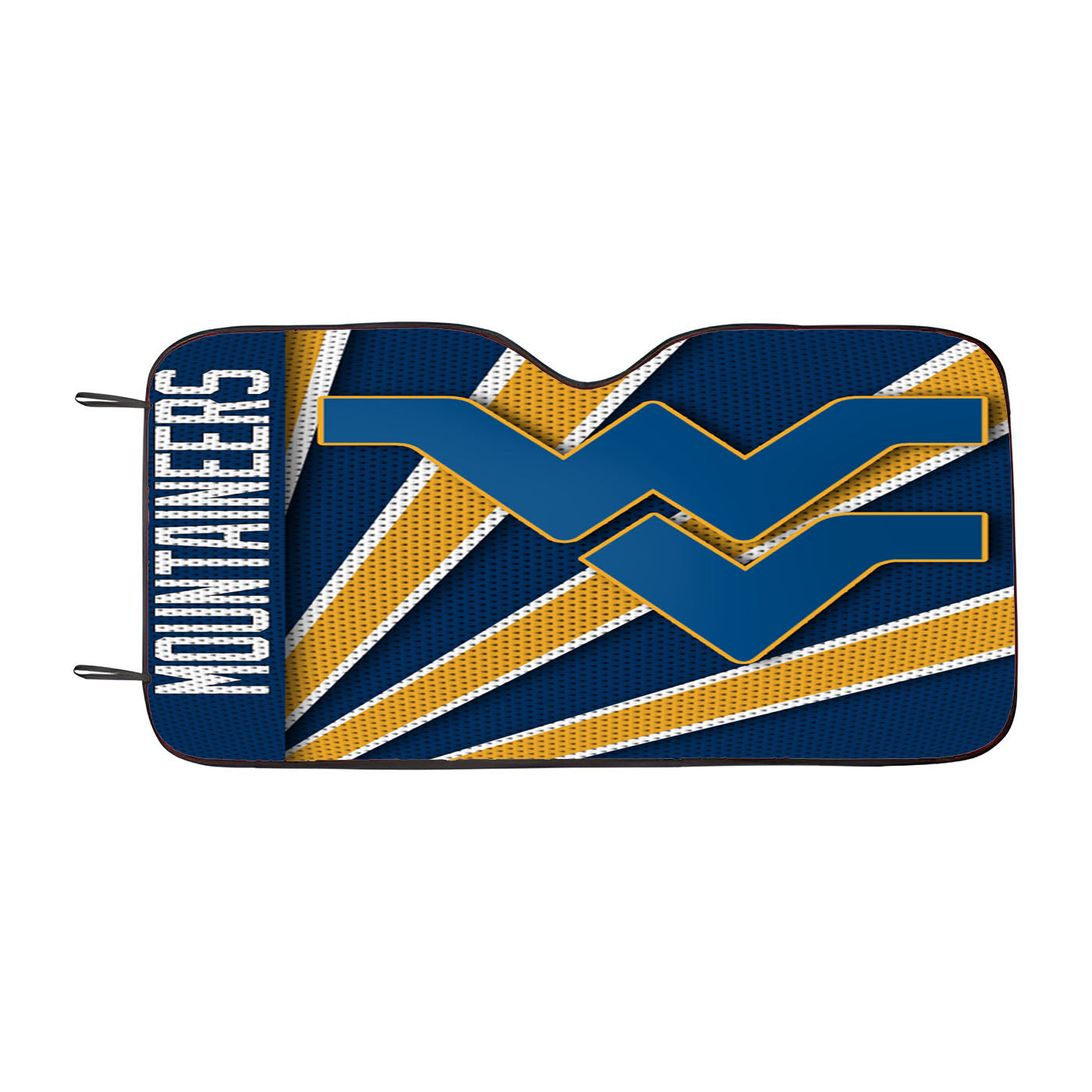 West Virginia Mountaineers Stripe Wallpaper Car Auto Sun Shade Windshield Cover