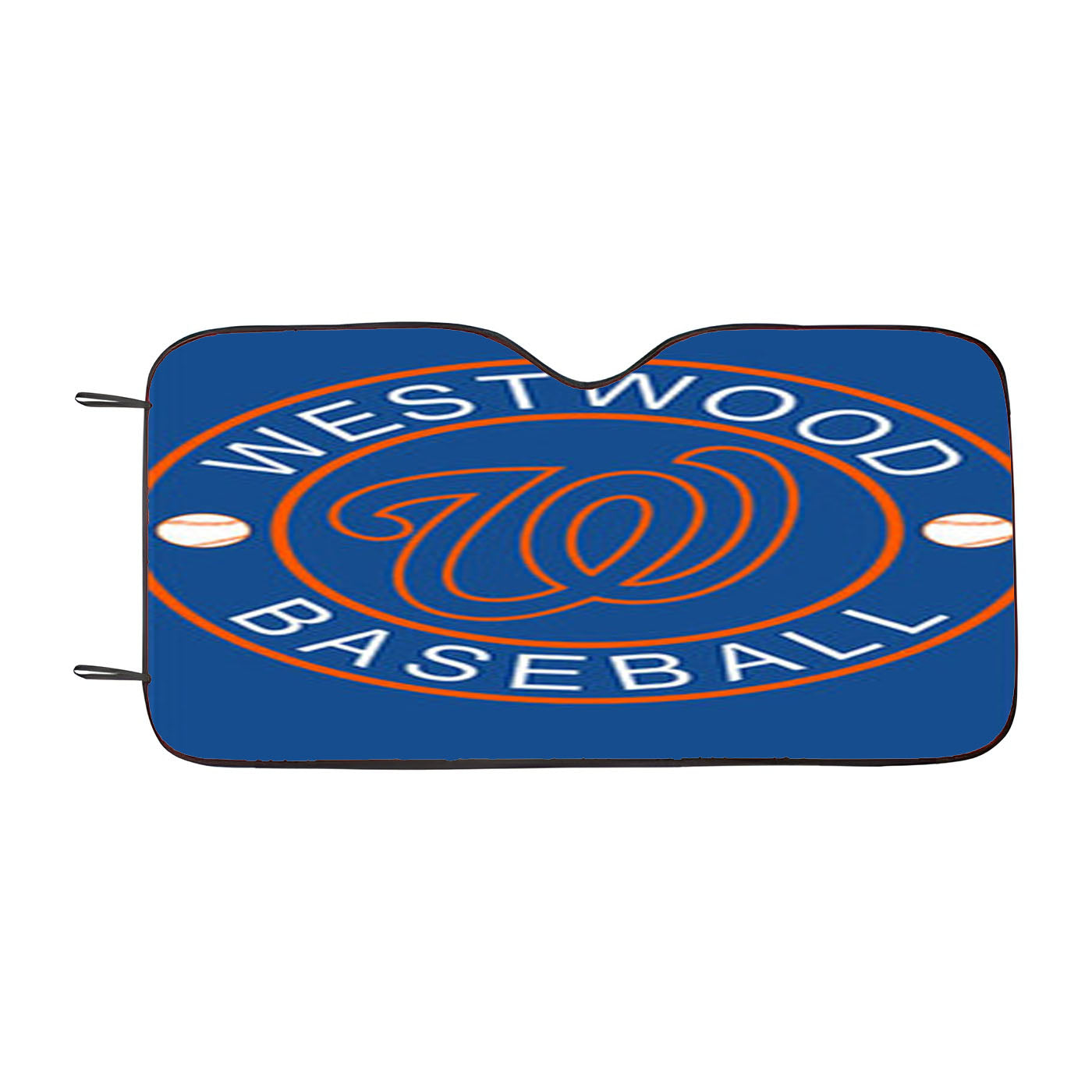 Westwood Baseball Logo Blue Car Auto Sun Shade Windshield Cover