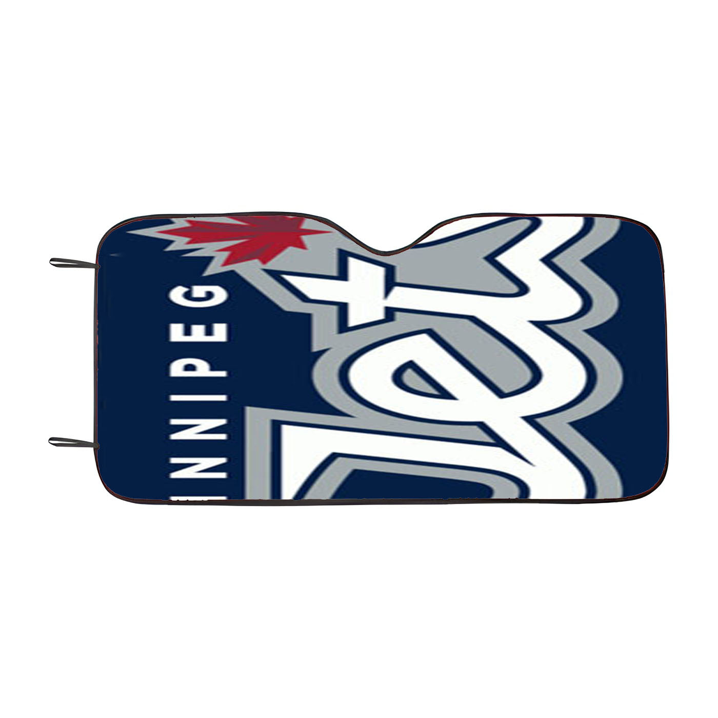 Winnipeg Jets Text Car Auto Sun Shade Windshield Cover