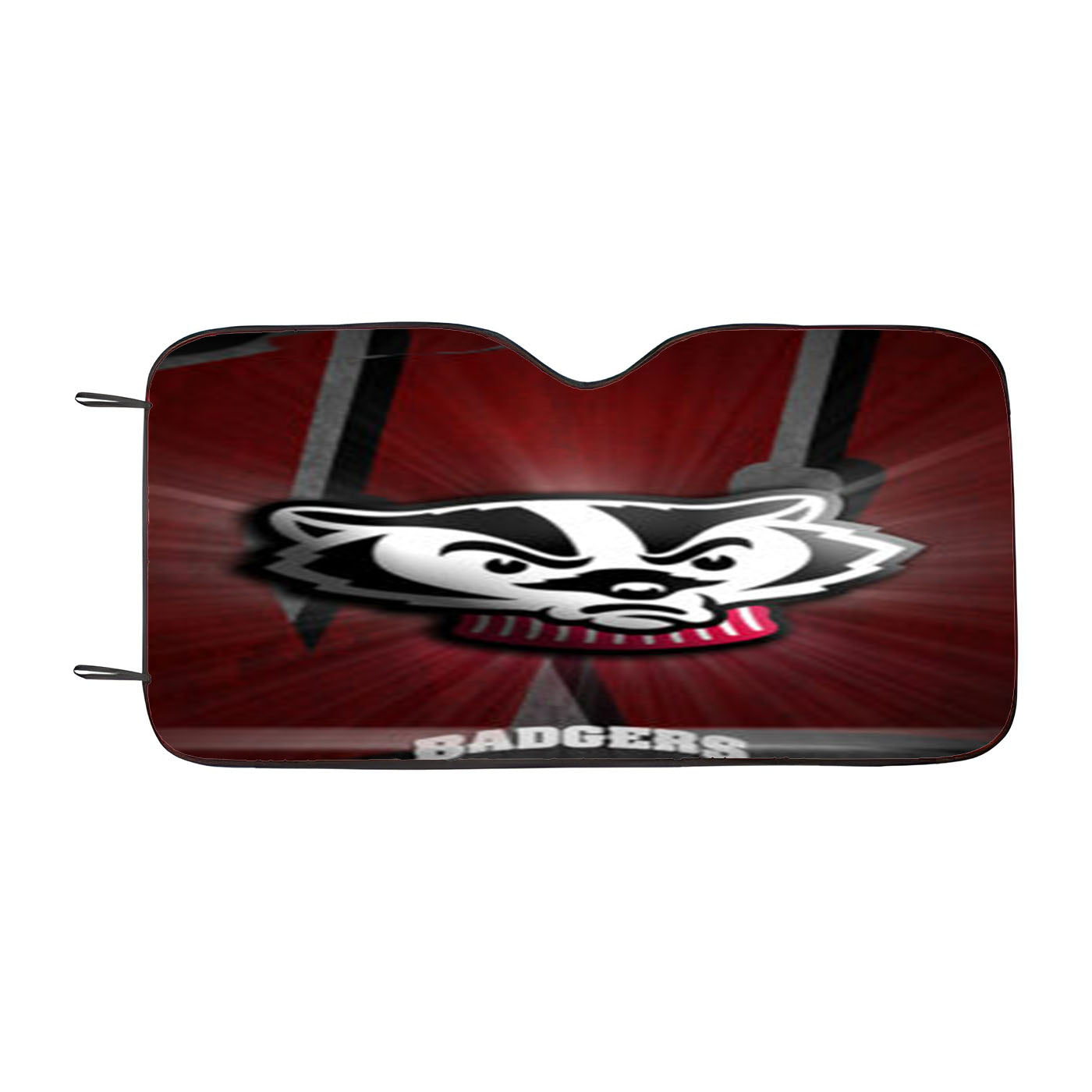 Wisconsin Badgers Logo Car Auto Sun Shade Windshield Cover