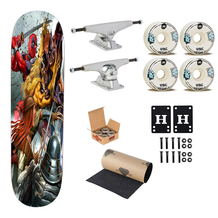 Marvels Fighting Skateboard Complete Board 8.0" X 31.75"