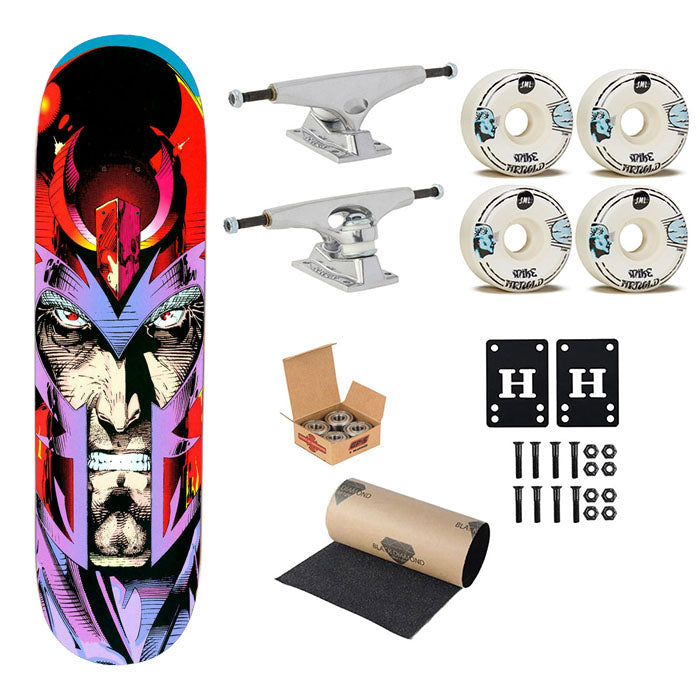 Marvels Magneto Skateboard Complete Board 8.0" X 31.75"
