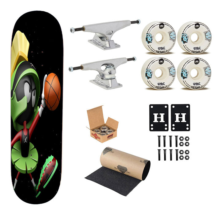 Marvin The Martian Basket Jordan Skateboard Complete Board 8.0" X 31.75"