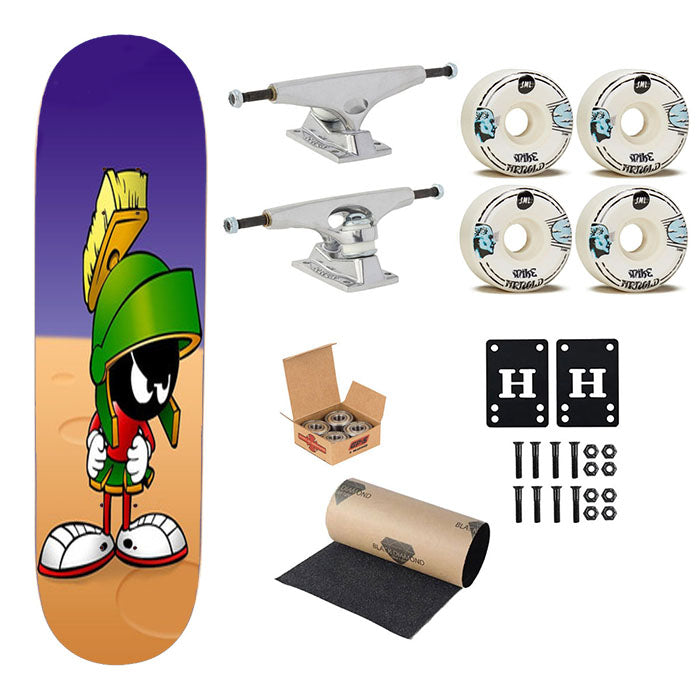 Marvin The Martian Looney Tunes Skateboard Complete Board 8.0" X 31.75"