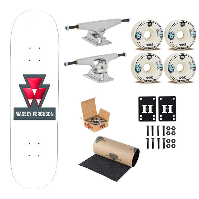 Massey Ferguson Logo Skateboard Complete Board 8.0" X 31.75"