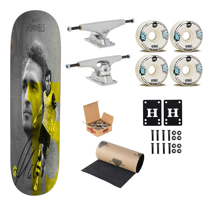 Mats Hummels 15 Brusia Dortmund Skateboard Complete Board 8.0" X 31.75"