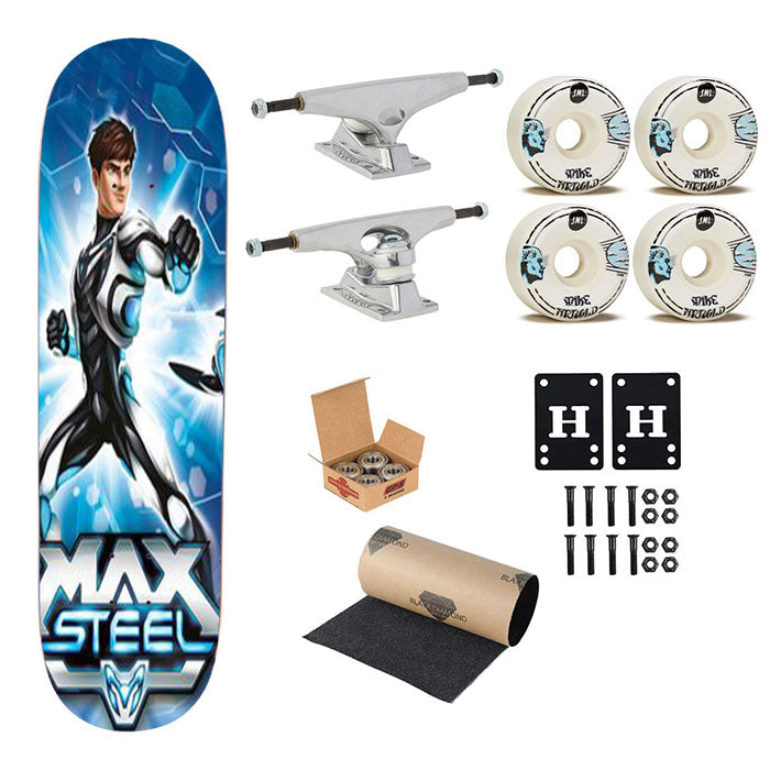 Max Steel 3 Skateboard Complete Board 8.0" X 31.75"