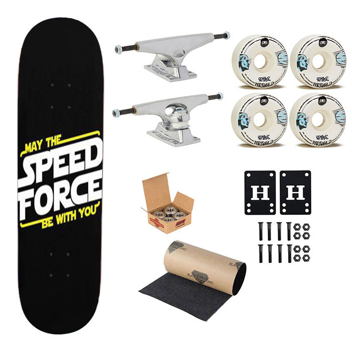 May The Speed Force Skateboard Complete Board 8.0" X 31.75"