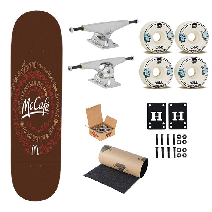 Mccafe Logo Skateboard Complete Board 8.0" X 31.75"