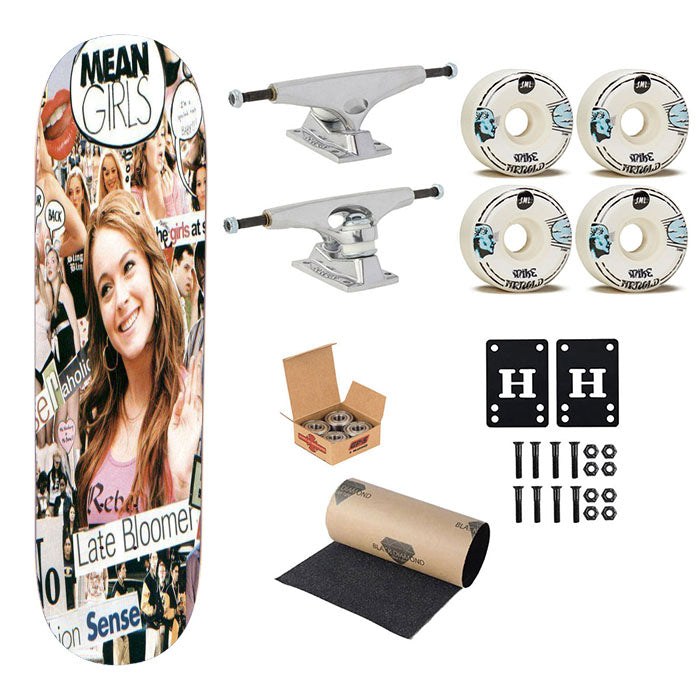 Mean Girls Collage Skateboard Complete Board 8.0" X 31.75"