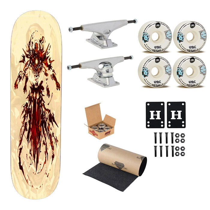 Medieval Iron Man Vector Skateboard Complete Board 8.0" X 31.75"