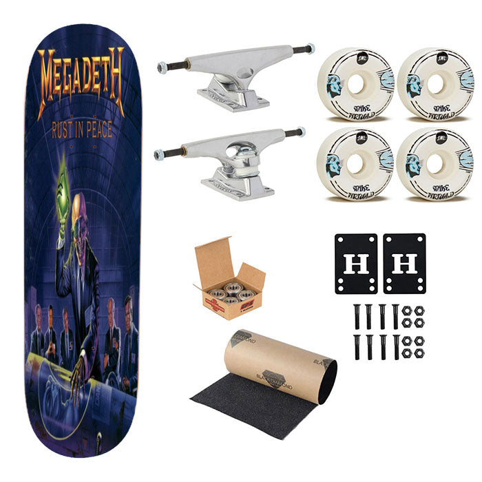 Megadeth Rust In Peace Skateboard Complete Board 8.0" X 31.75"