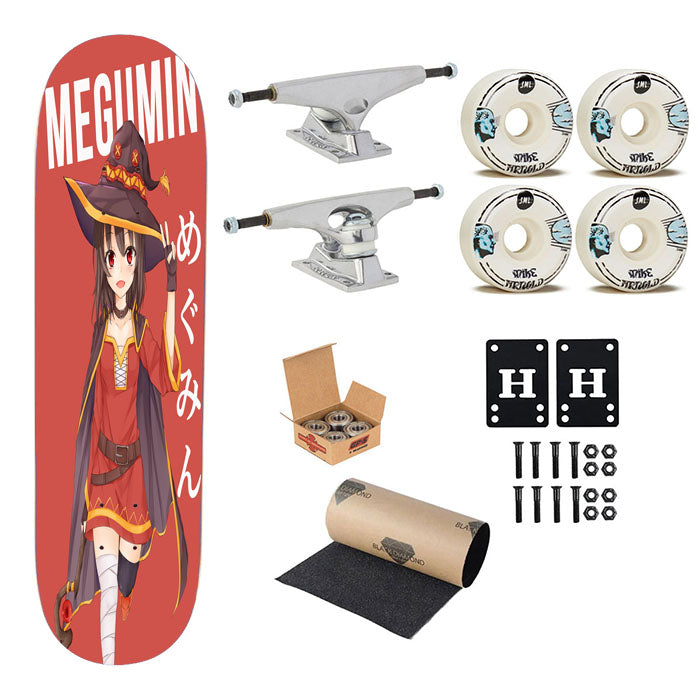 Megumin Kono Subarashii Sekai Ni Shukufuku Wo! Anime Skateboard Complete Board 8.0" X 31.75"