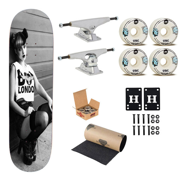 Melanie Martinez B & W Photo Art Skateboard Complete Board 8.0" X 31.75"
