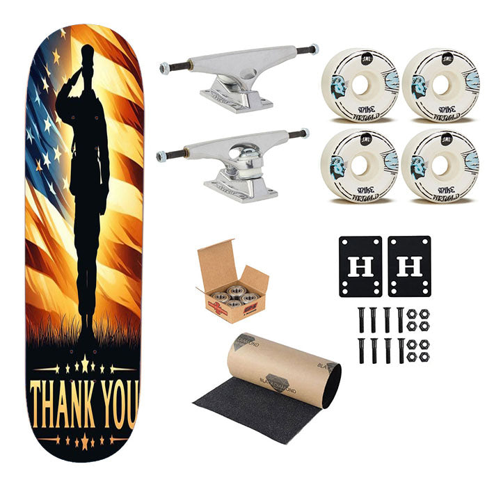 Memorial Day Skateboard Complete Board 8.0" X 31.75"