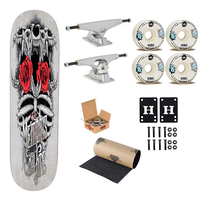 Memphis May Fire Dahlia Skateboard Complete Board 8.0" X 31.75"