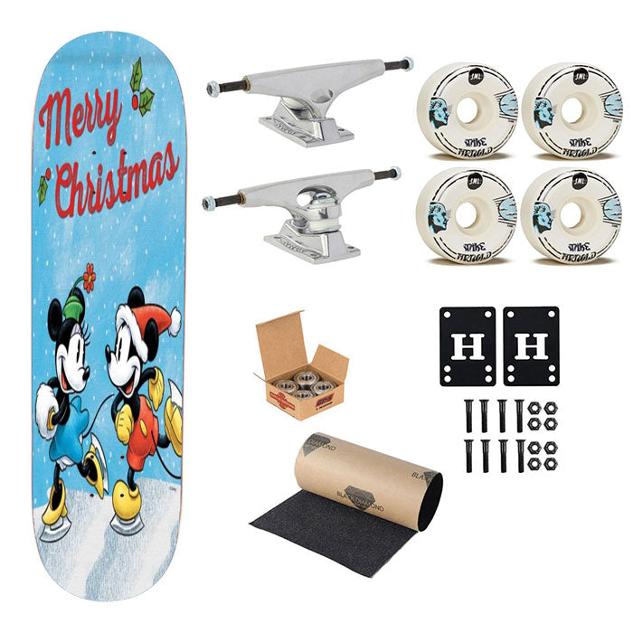 Merry Mickey & Minnie Skateboard Complete Board 8.0" X 31.75"