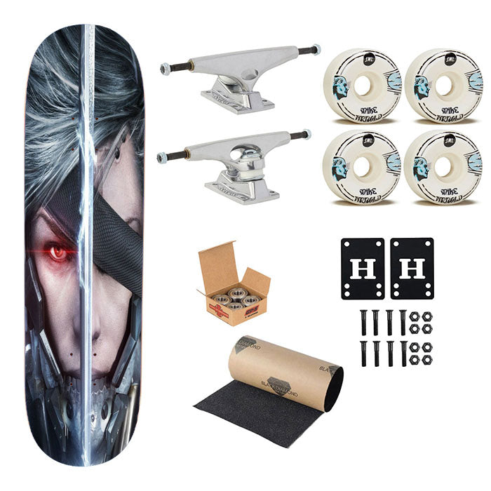 Metal Gear Skateboard Complete Board 8.0" X 31.75"