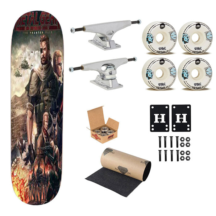 Metal Gear Solid V The Phantom Pain Skateboard Complete Board 8.0" X 31.75"