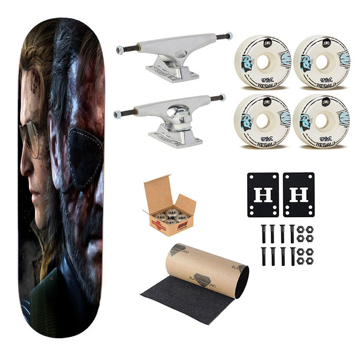 Metal Gear Solid V The Phantom Pain Poster Skateboard Complete Board 8.0" X 31.75"