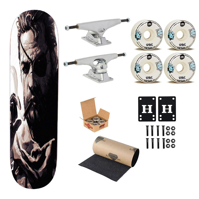 Metal Gear Solid V Venom Snake Art Skateboard Complete Board 8.0" X 31.75"