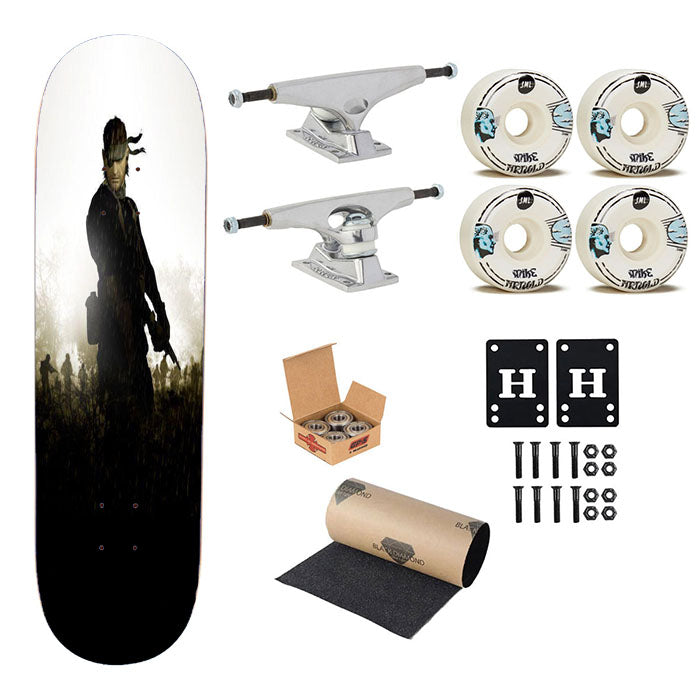 Metal Gear Solid Venom Snake Skateboard Complete Board 8.0" X 31.75"