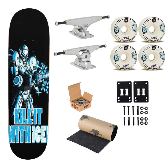 Metroid Kill It With Ice Skateboard Complete Board 8.0" X 31.75"